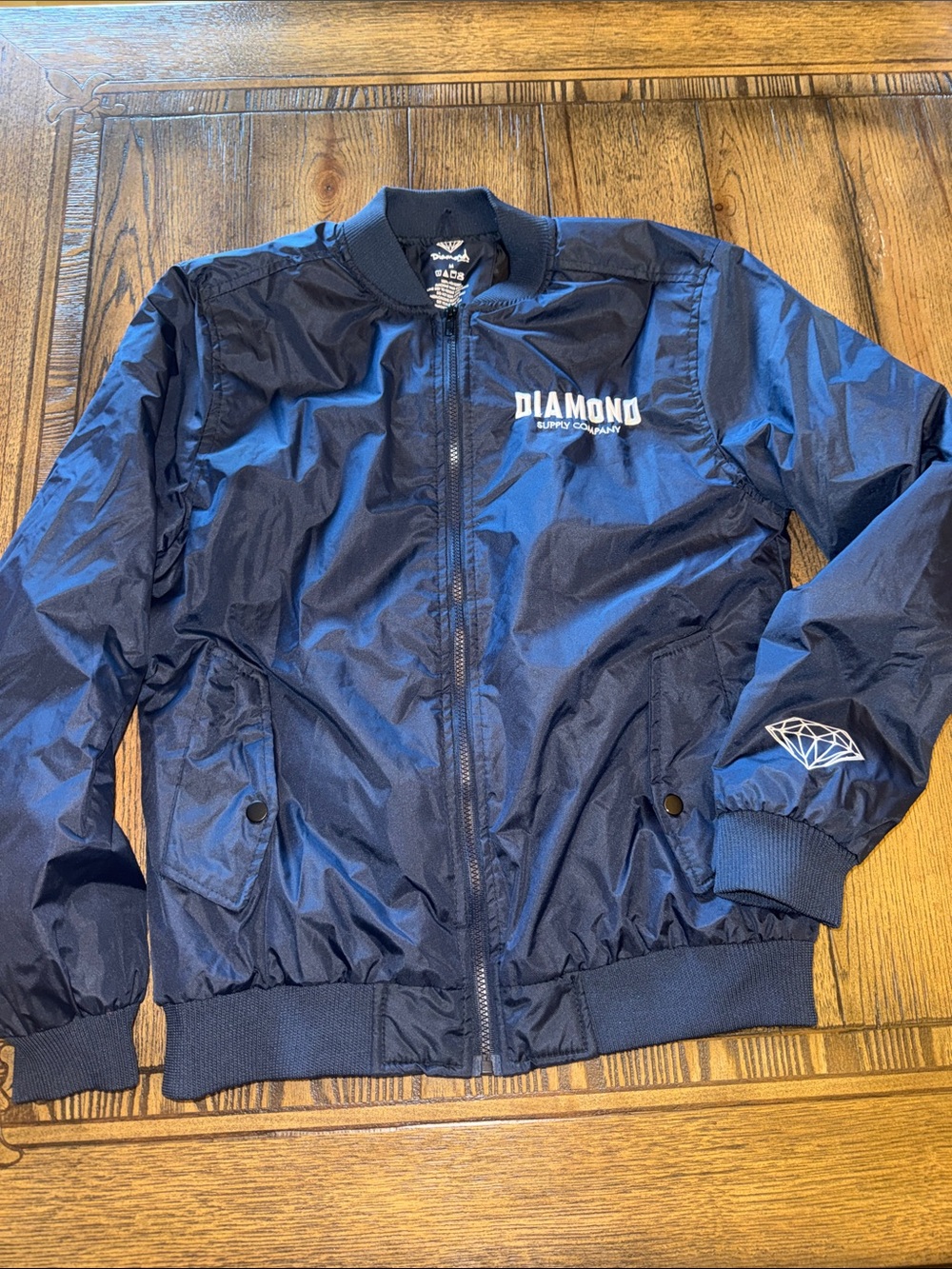 Diamond Supply Co. Men's Navy Bomber Jacket